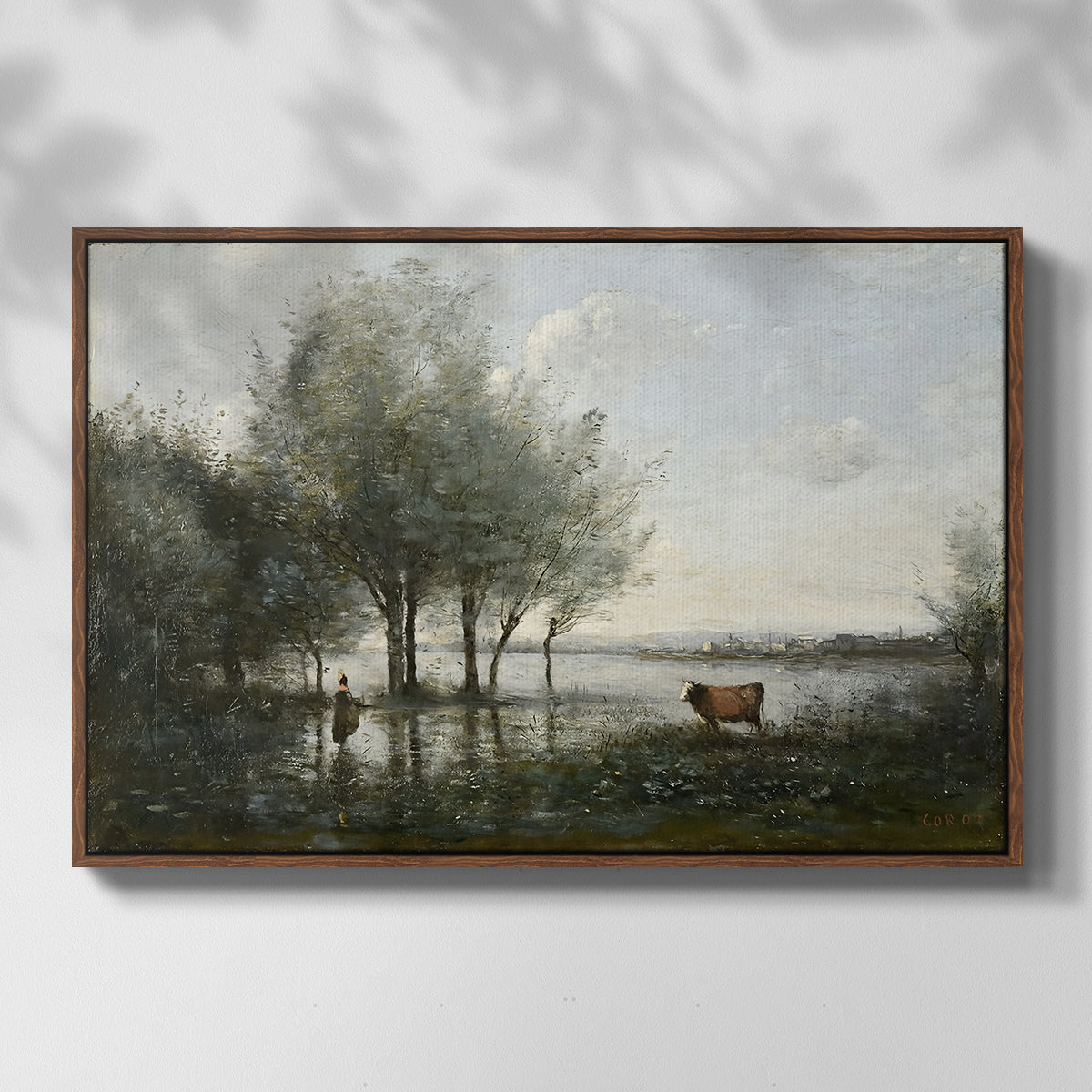 The Marsh (Le Marais), c. 1865-1870 - Floater Framed Canvas Print