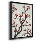 Red Berry Branch I - Modern Framed Canvas Print