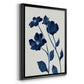 Indigo Bloom I - Modern Framed Canvas Print