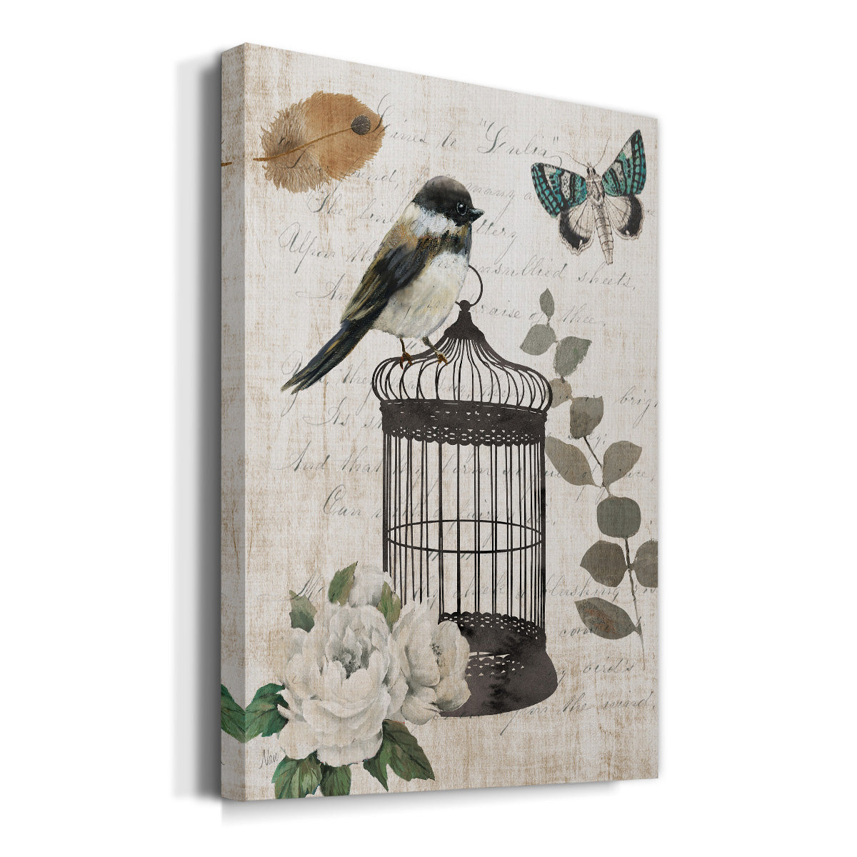 Vintage Menagerie I Premium Gallery Wrapped Canvas - Ready to Hang