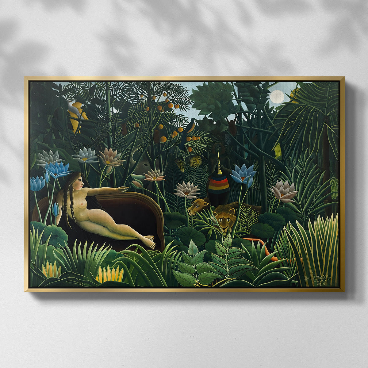 The Dream (Le Rêve), 1910 - Floater Framed Canvas Print
