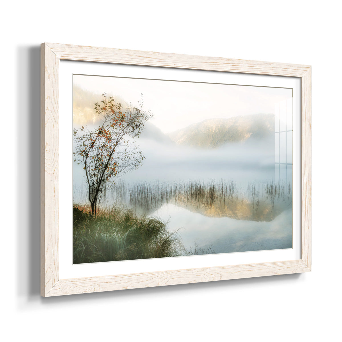 Golden Mirror of October - Barnwood Framed Art Print