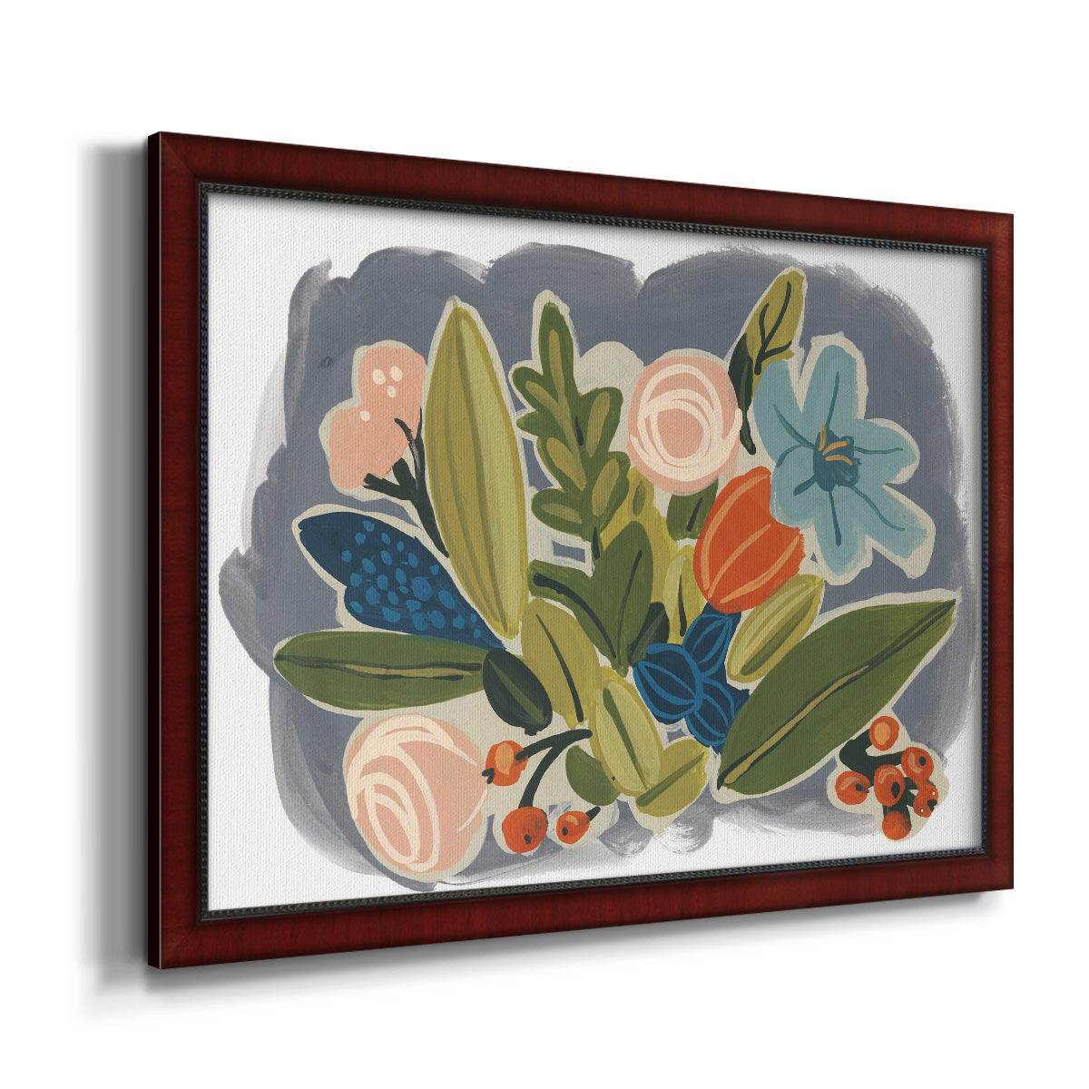 Bright Botany II Premium Framed Canvas- Ready to Hang