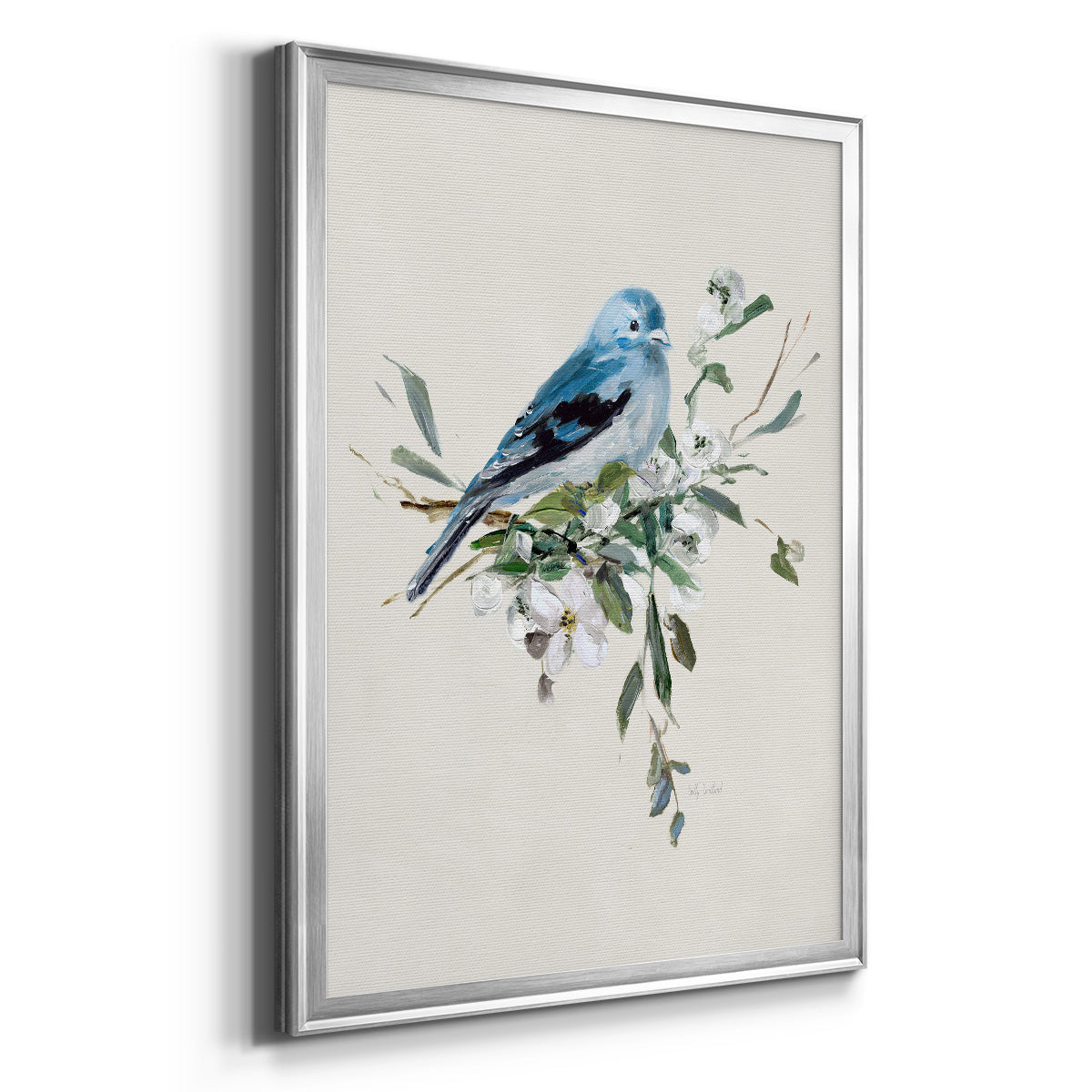 Bluebird Happy I - Modern Framed Canvas Print