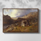 Lledr Valley in Wales, 1864 - Floater Framed Canvas Print