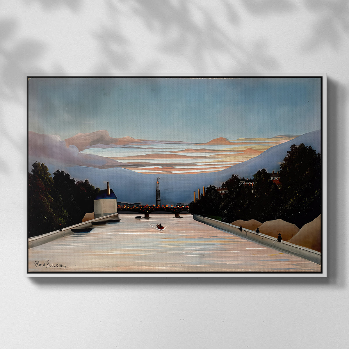 The Eiffel Tower, c. 1898 - Floater Framed Canvas Print