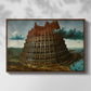 The Tower of Babel, c. 1568 - Floater Framed Canvas Print