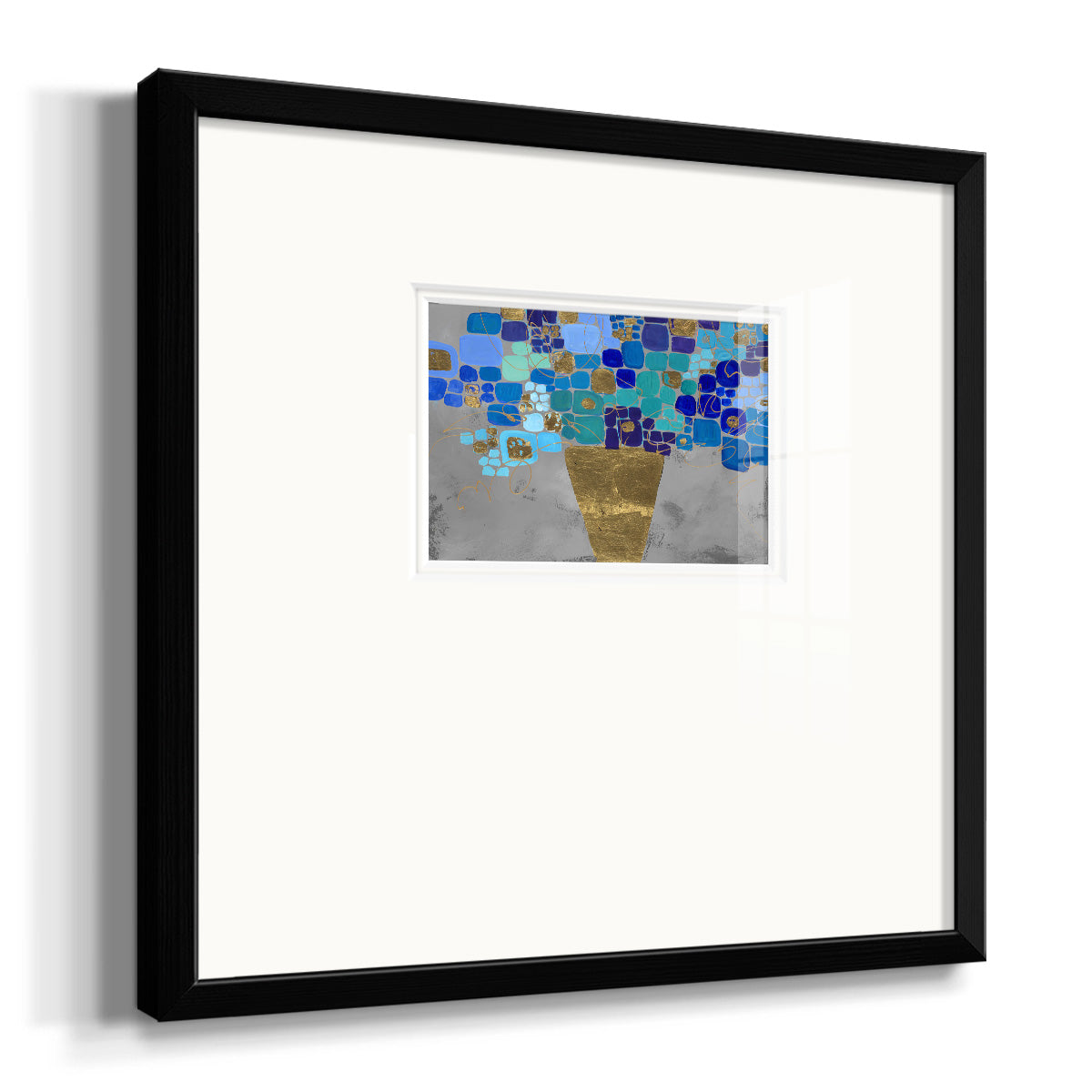 Blue Love- Premium Framed Print Double Matboard