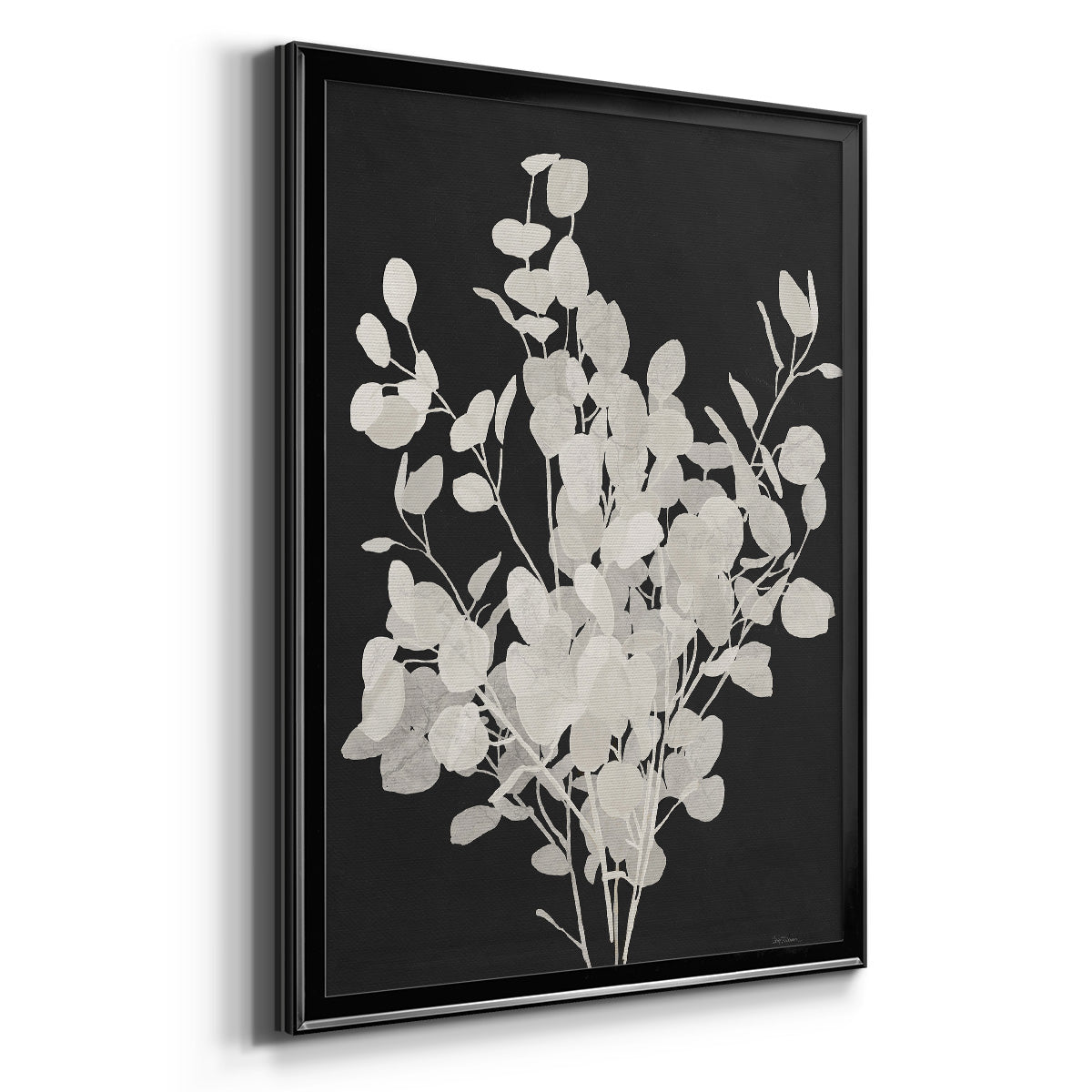Misty Branches II - Modern Framed Canvas Print