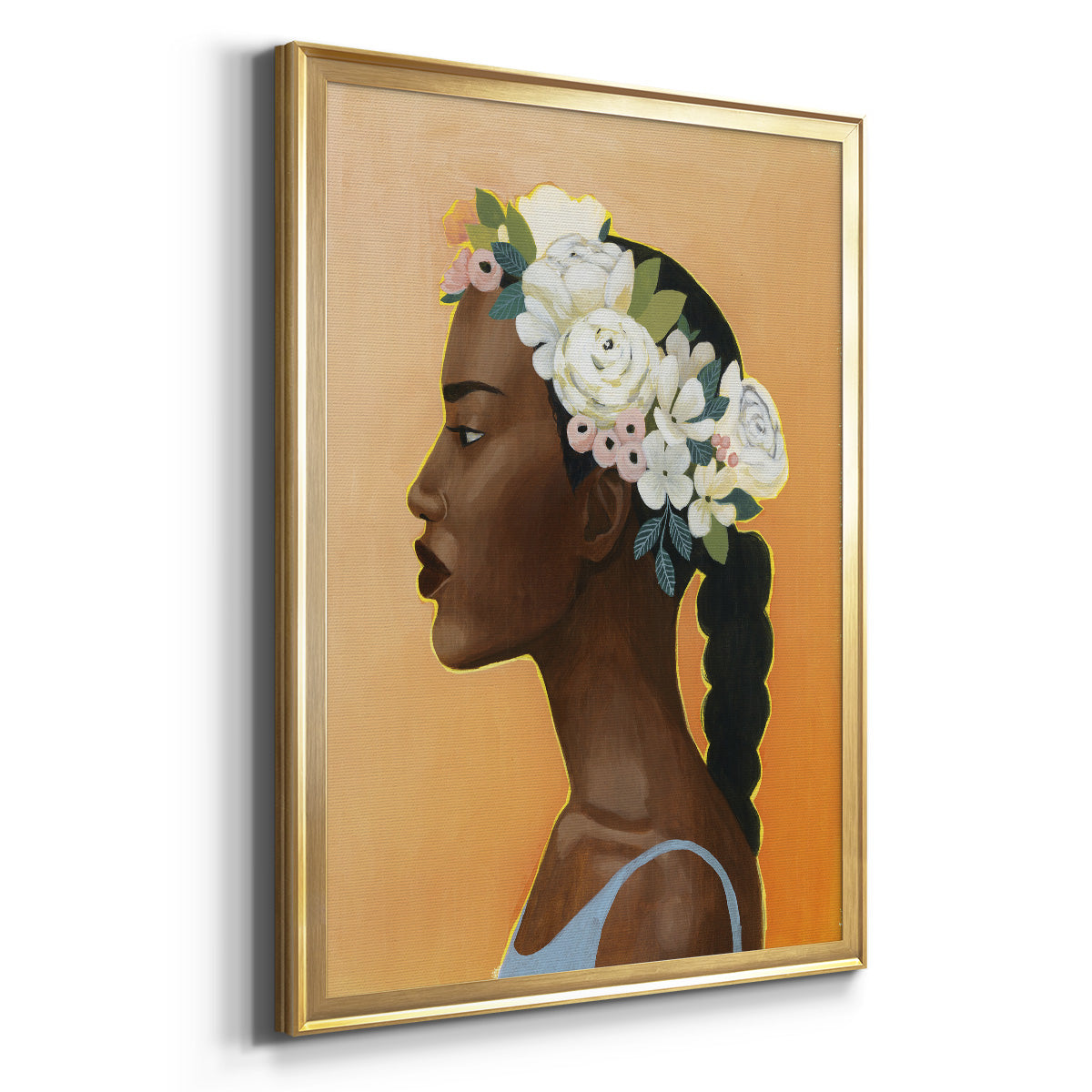 Modern Laurel II - Modern Framed Canvas Print