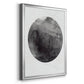 Graphite Moon I - Modern Framed Canvas Print