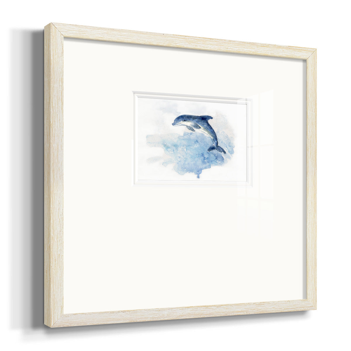 Wave Jumping Premium Framed Print Double Matboard