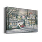 Village Sleigh Ride - Premium Gallery Wrapped Canvas  - Ready to Hang