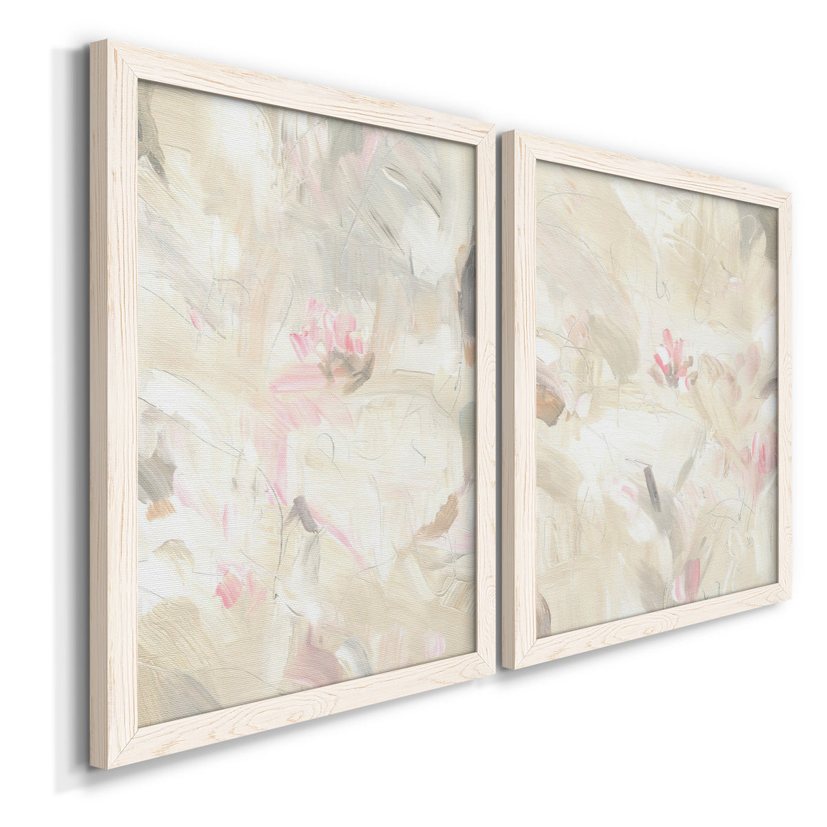 Soft Abstraction I - Premium Framed Canvas 2 Piece Set - Ready to Hang