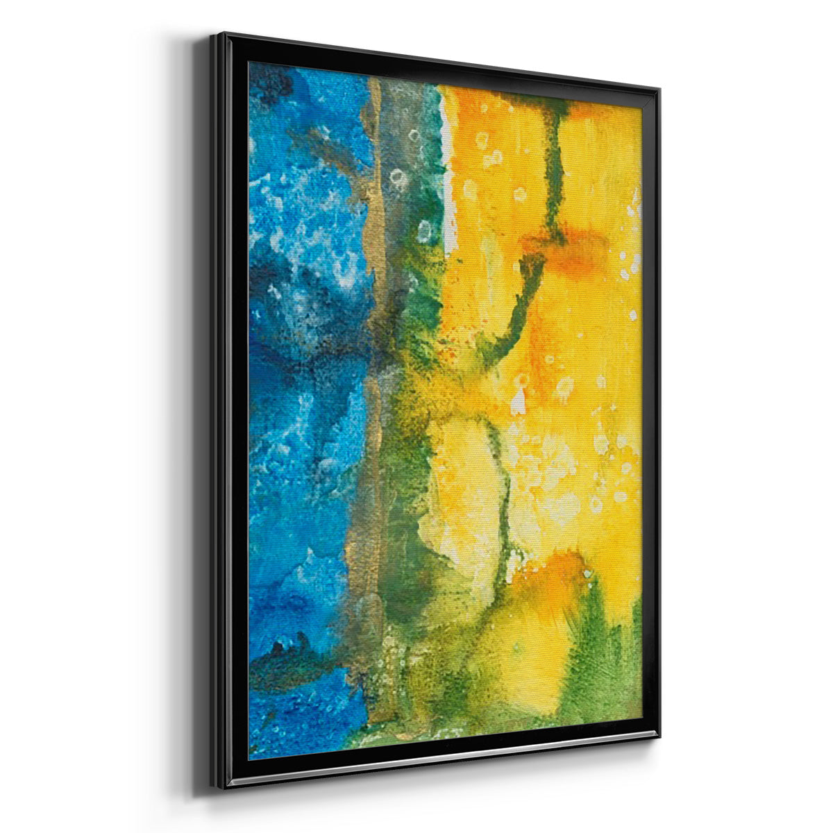 Aquatic Energy I - Modern Framed Canvas Print