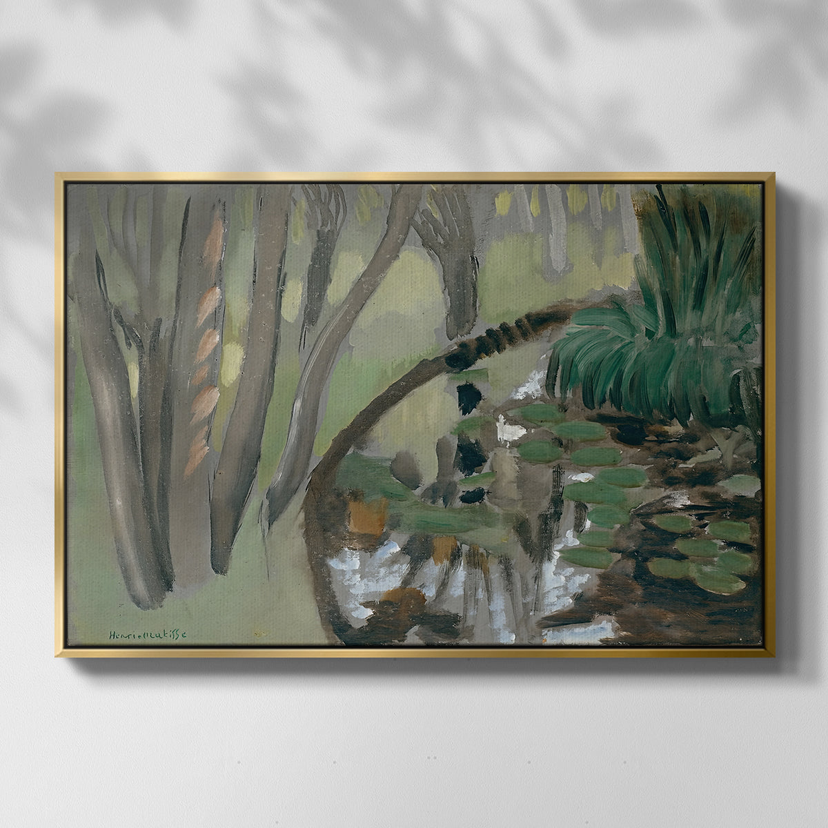 The Stream, Maintenon, 1918 - Floater Framed Canvas Print