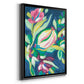 Blue Tropics III - Modern Framed Canvas Print