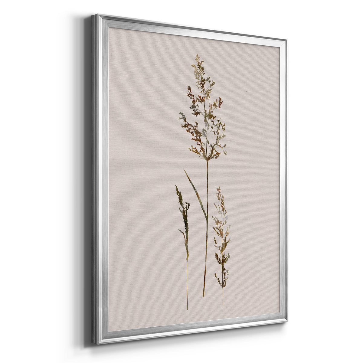 Delicate Stems II - Modern Framed Canvas Print