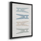 Laundry Pins - Modern Framed Canvas Print