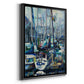 Edmonds Marina - Modern Framed Canvas Print