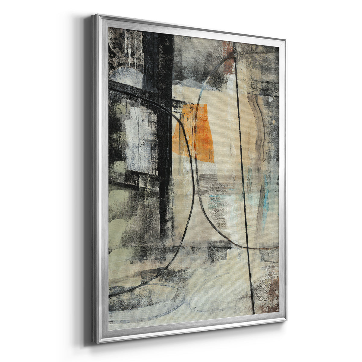 Persistence II - Modern Framed Canvas Print