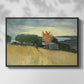 Fields of Wheat in Cagnes, 1918 - Floater Framed Canvas Print