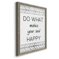 Your Soul Happy - Premium Canvas Framed in Barnwood - Ready to Hang