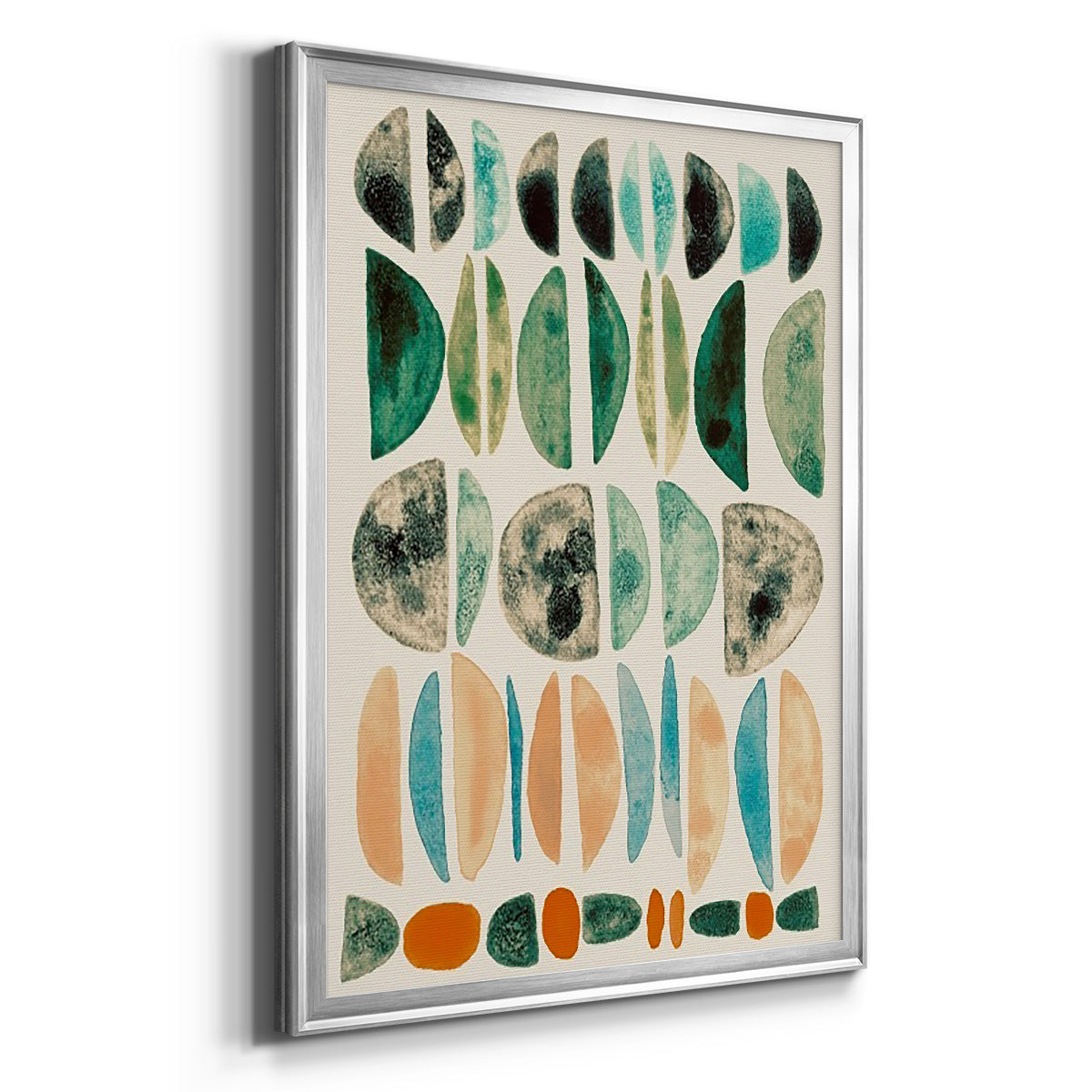 Semi Stack I - Modern Framed Canvas Print