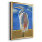 Blue Heron - Modern Framed Canvas Print