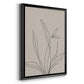 Neutral Lines II - Modern Framed Canvas Print
