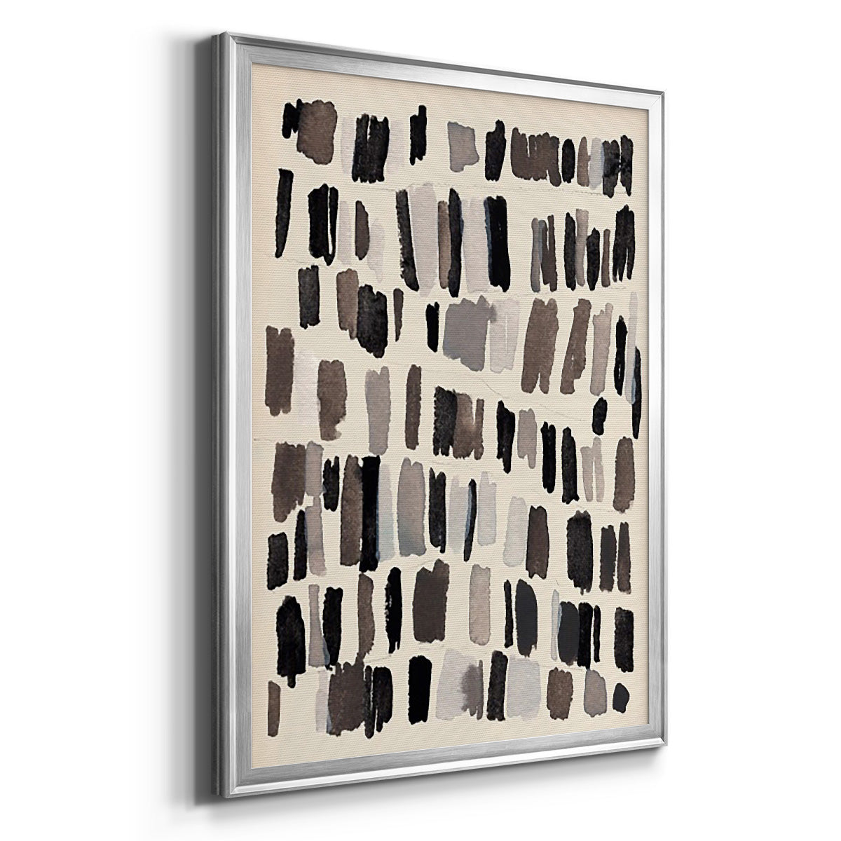 Chalk and Flint III - Modern Framed Canvas Print