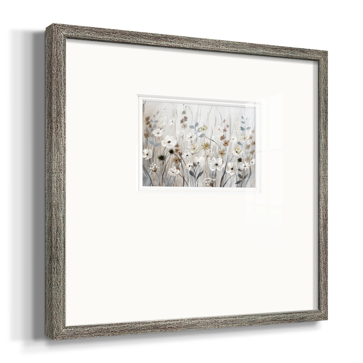 Misty Meadow Field Premium Framed Print Double Matboard