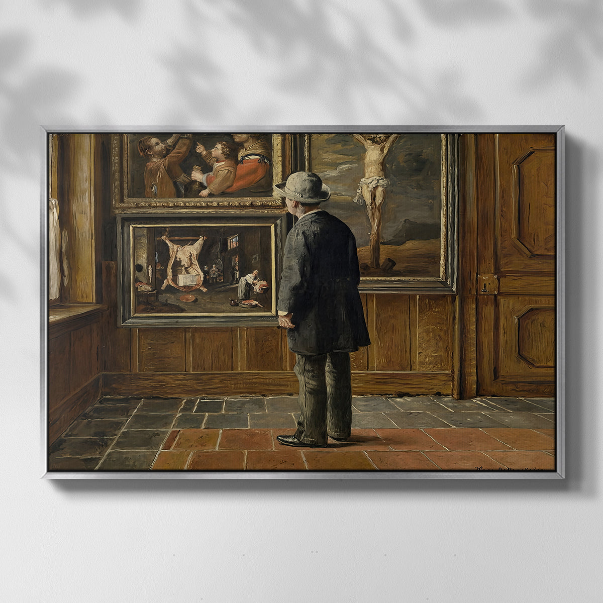 The Picture Lover, 1884 - Floater Framed Canvas Print