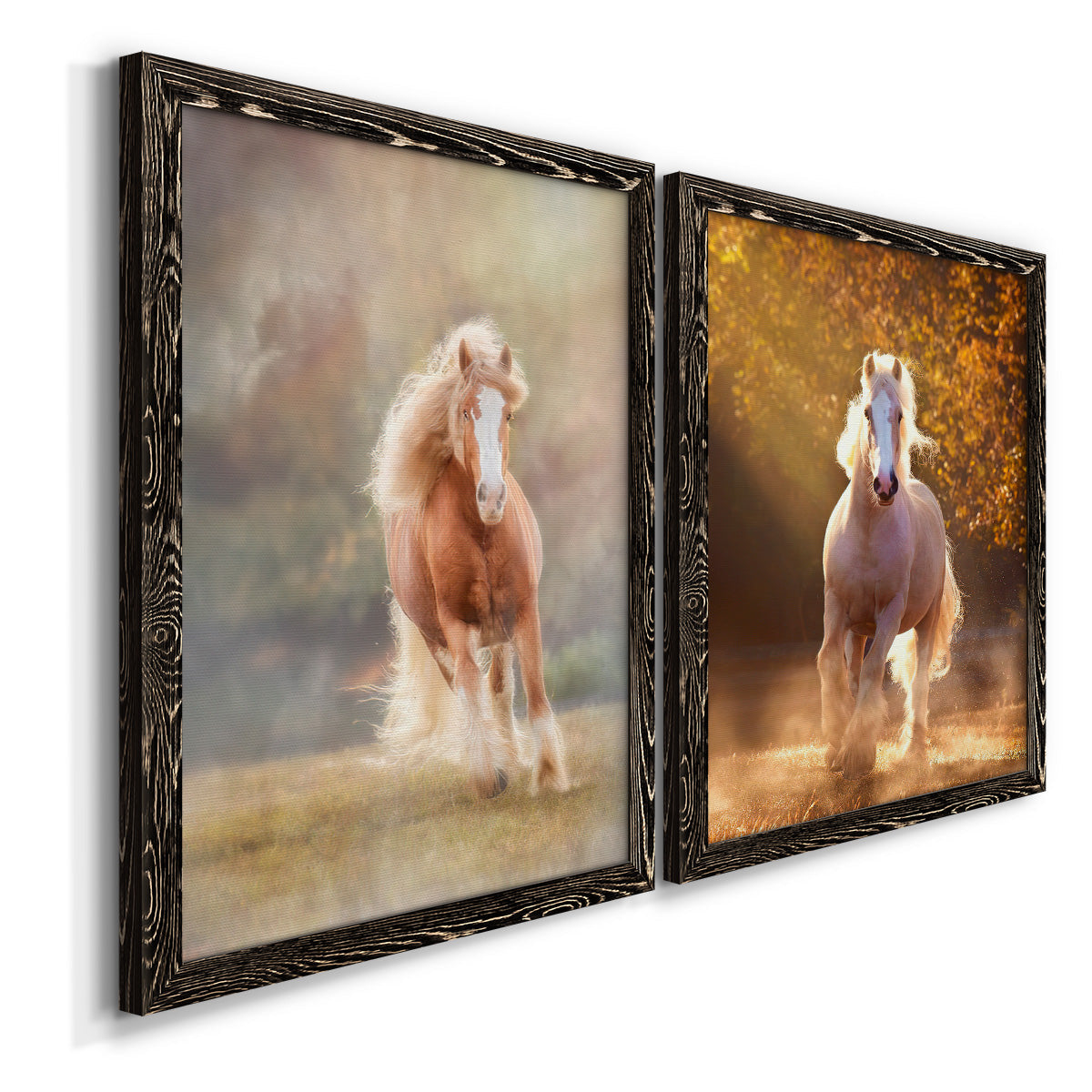 Horse Motion VII - Premium Framed Canvas 2 Piece Set - Ready to Hang