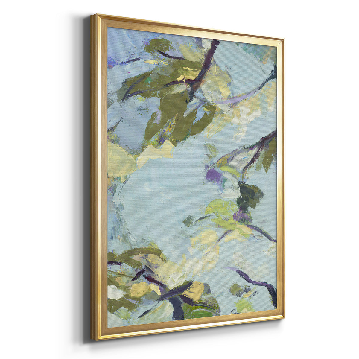 Aqua Sky - Modern Framed Canvas Print