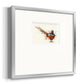 Pheasant Splash 7 Premium Framed Print Double Matboard