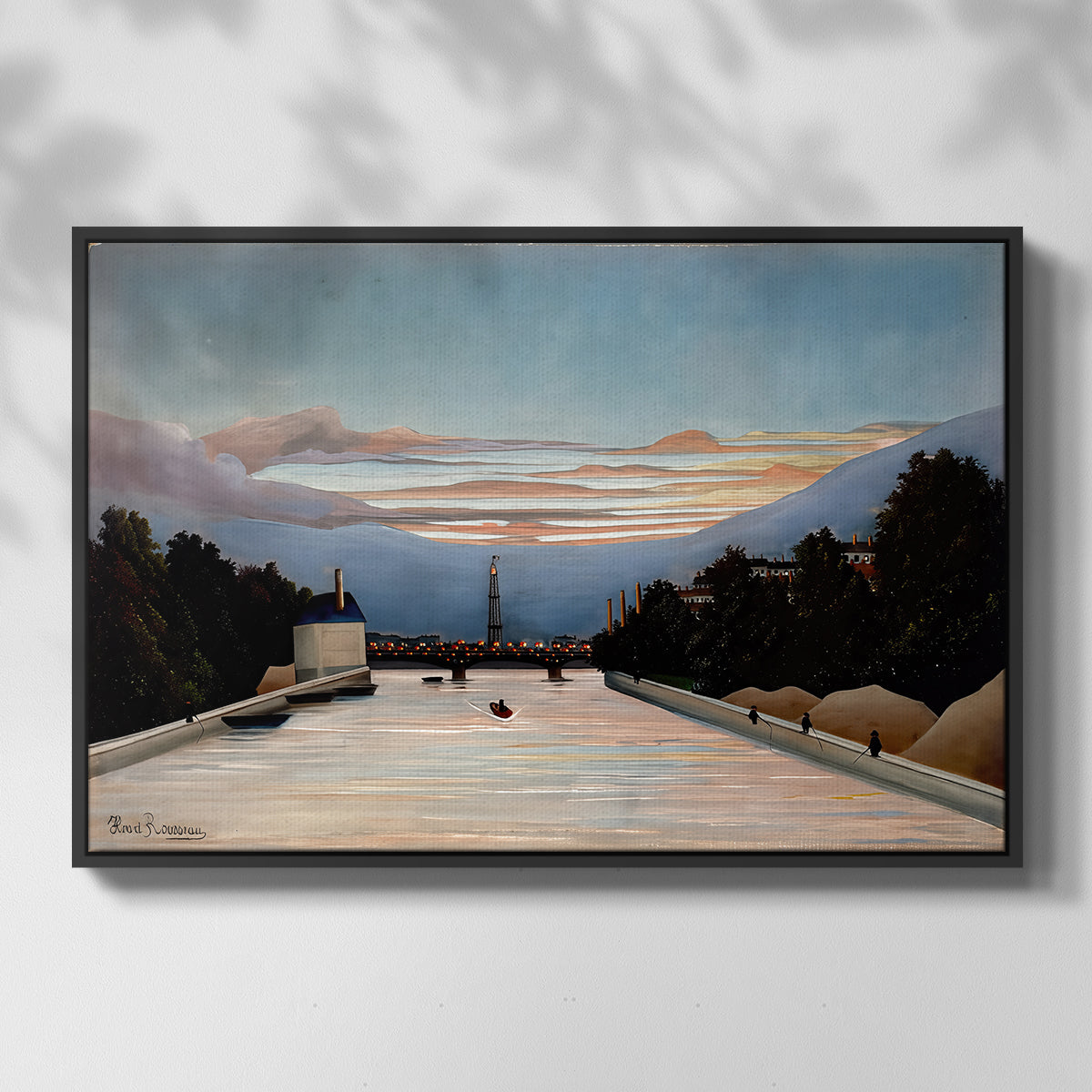The Eiffel Tower, c. 1898 - Floater Framed Canvas Print