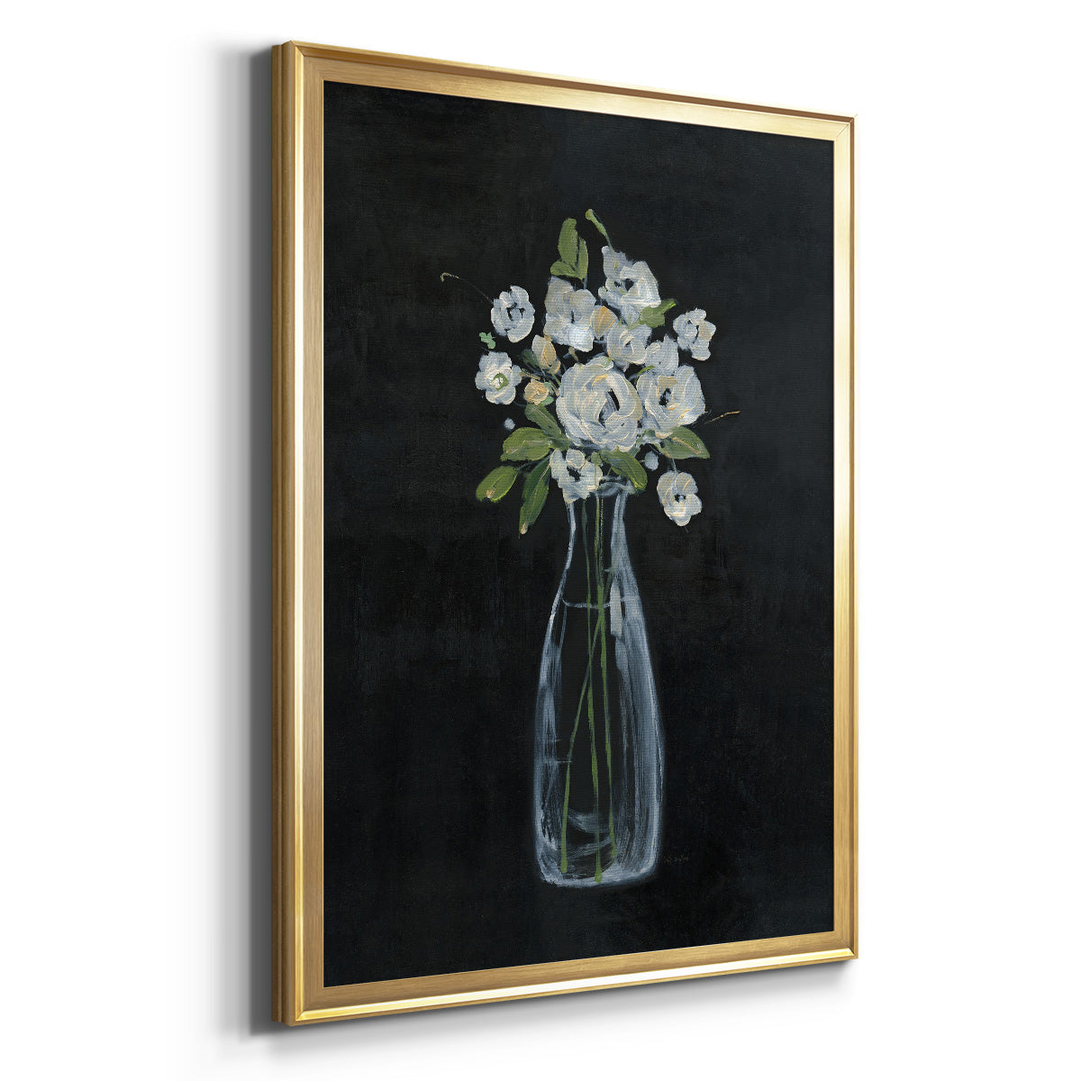 Sophisticated Farm Floral II - Modern Framed Canvas Print