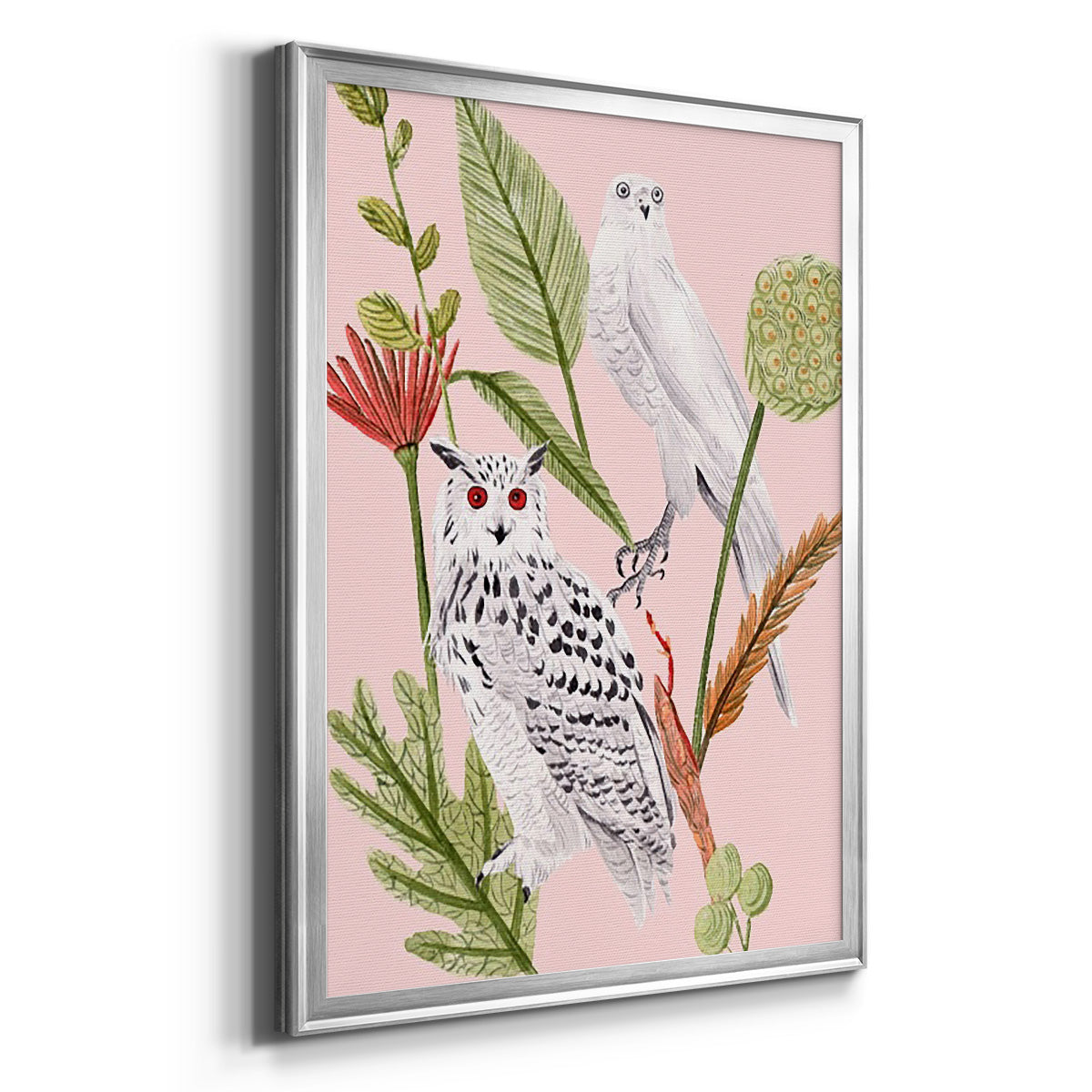 Birds in Motion V - Modern Framed Canvas Print