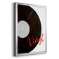 Vinyl - Modern Framed Canvas Print