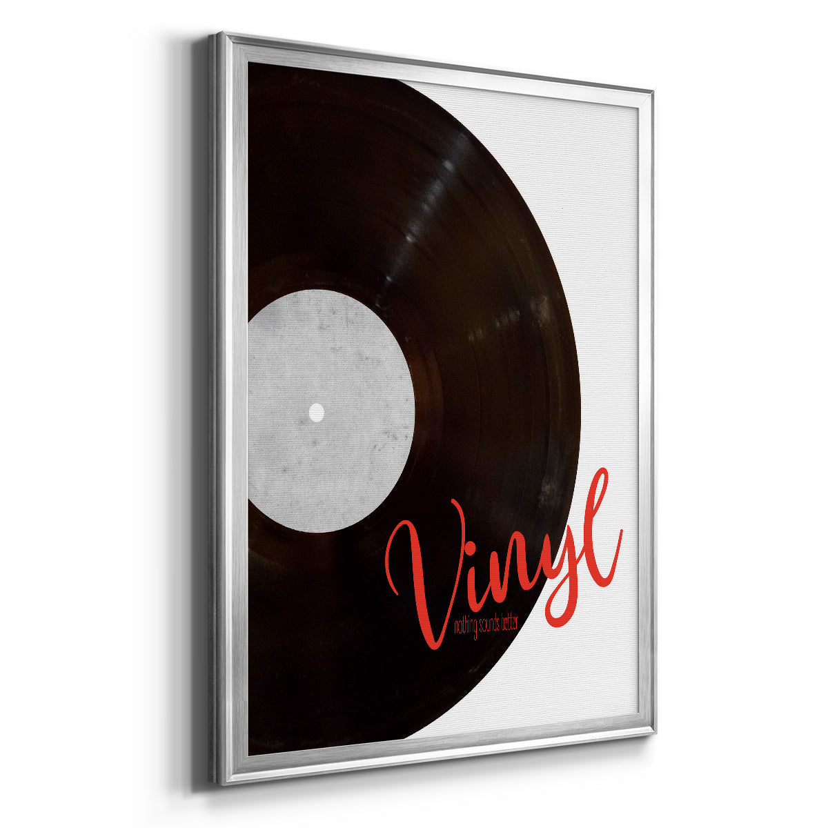Vinyl - Modern Framed Canvas Print