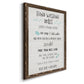 Stay Safe Rules - Premium Canvas Framed in Barnwood - Ready to Hang