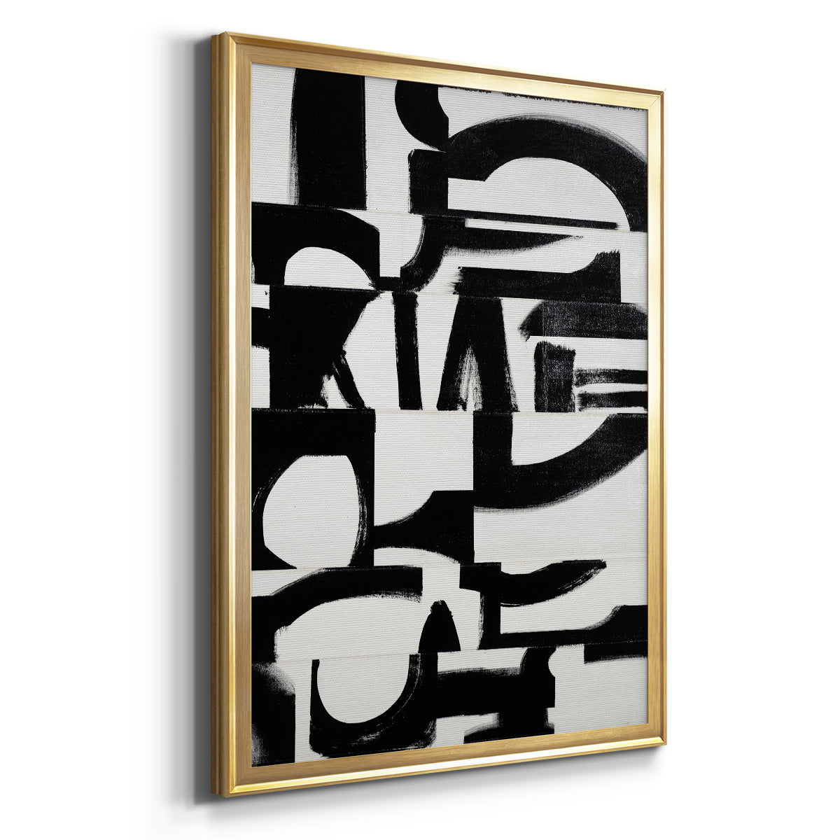 Prosperous Elements V10 - Modern Framed Canvas Print