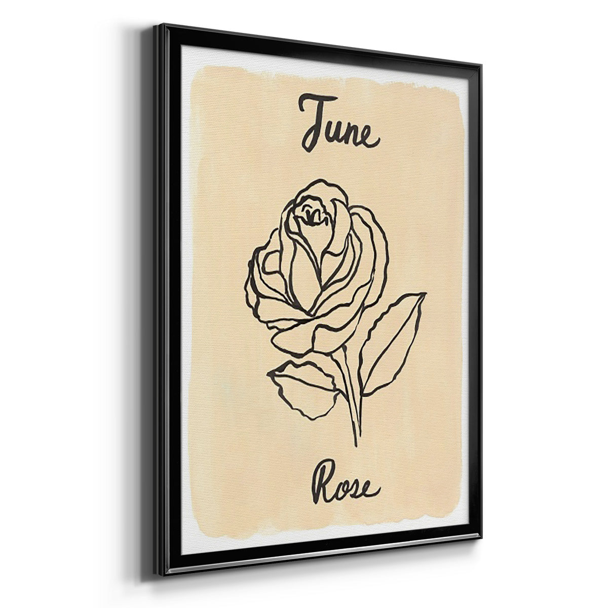 Birth Month VI - Modern Framed Canvas Print