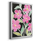 Floral Choir - Modern Framed Canvas Print