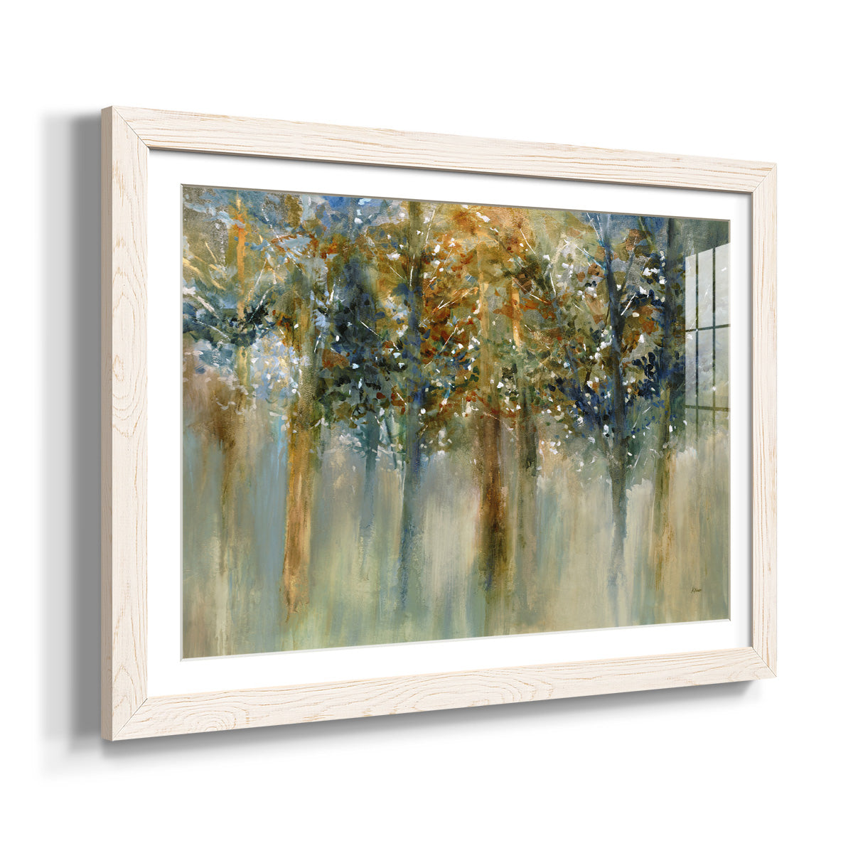 Rustic Leaves II - Barnwood Framed Art Print