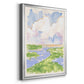 Low Country River Vista II - Modern Framed Canvas Print