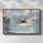 Fishing Boats, Key West, 1903 - Floater Framed Canvas Print