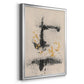 Charcoal Remnants II - Modern Framed Canvas Print