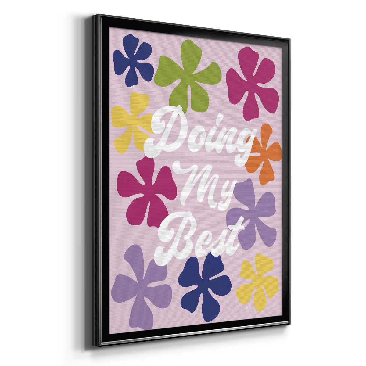 Doing My Best - Modern Framed Canvas Print